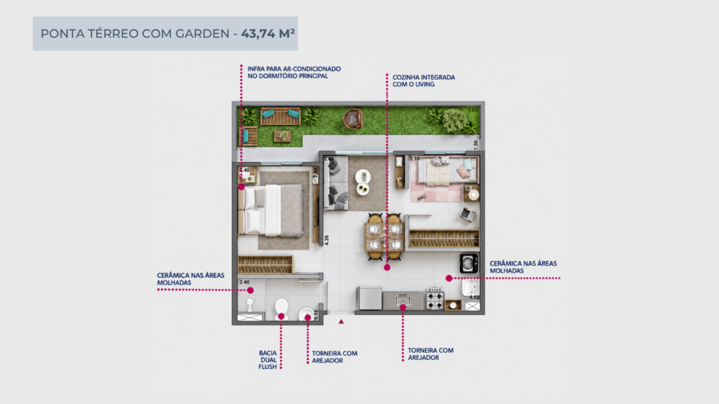 Planta 21 do empreendimento Alto Livieiro