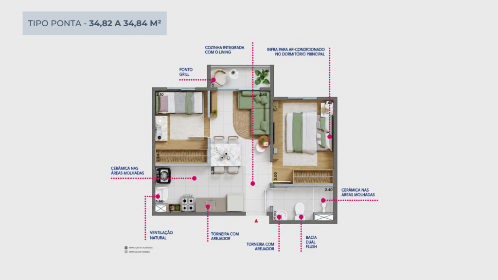Planta 22 do empreendimento Alto Livieiro